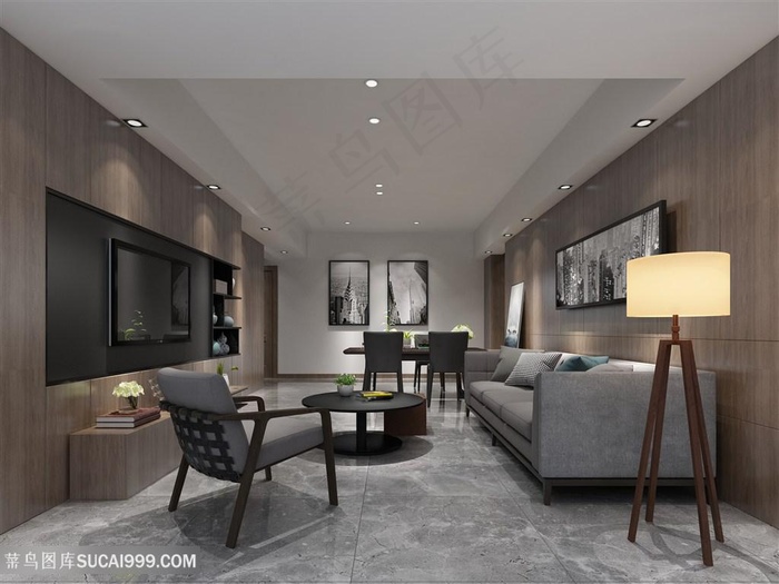 北欧灰色系室内设计