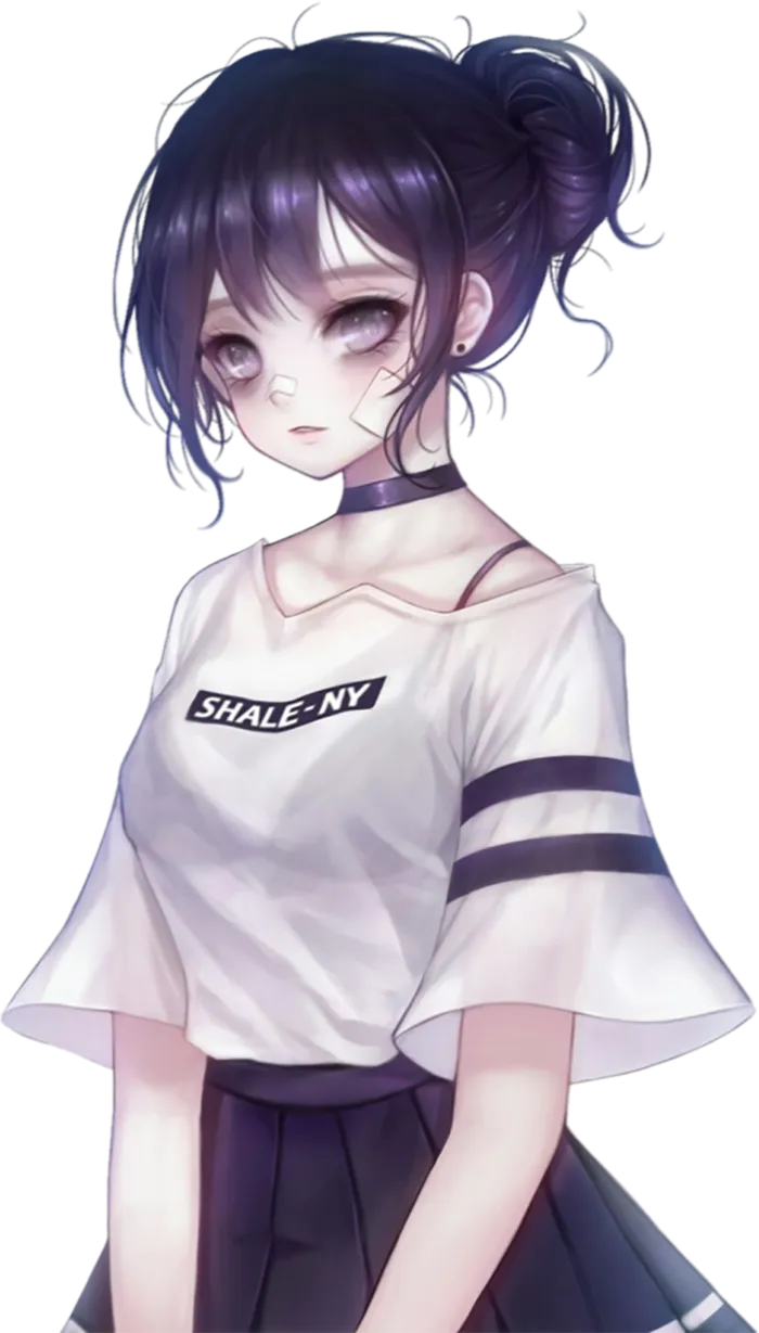 女孩卡通素材简笔