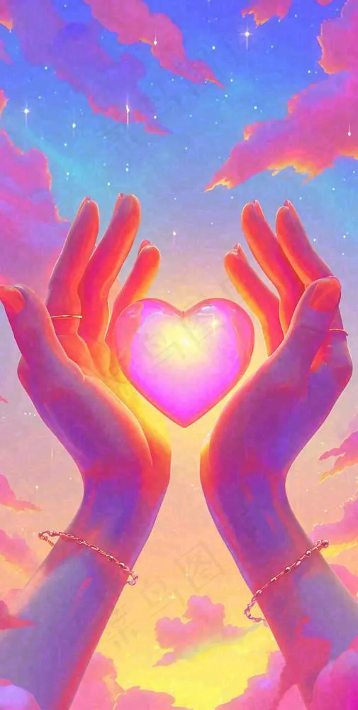 浪漫爱心情人节粉色爱情关爱(784x1552)