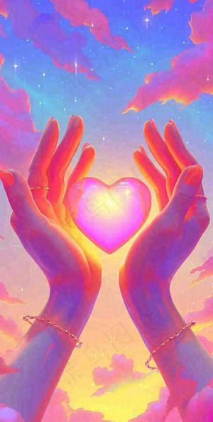 浪漫爱心情人节粉色爱情关爱