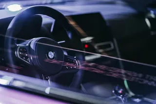 宝马方向盘真实图片