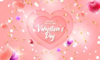 情人节爱情爱心粉色背景