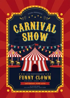 欧美娱乐园广告海报PSD素材