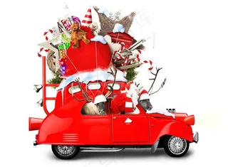 小鹿和圣诞老人