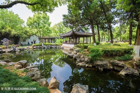 中式江南园林风景图片