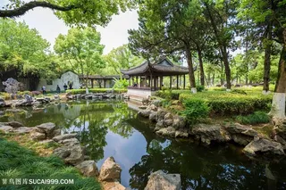 中式江南园林风景图片