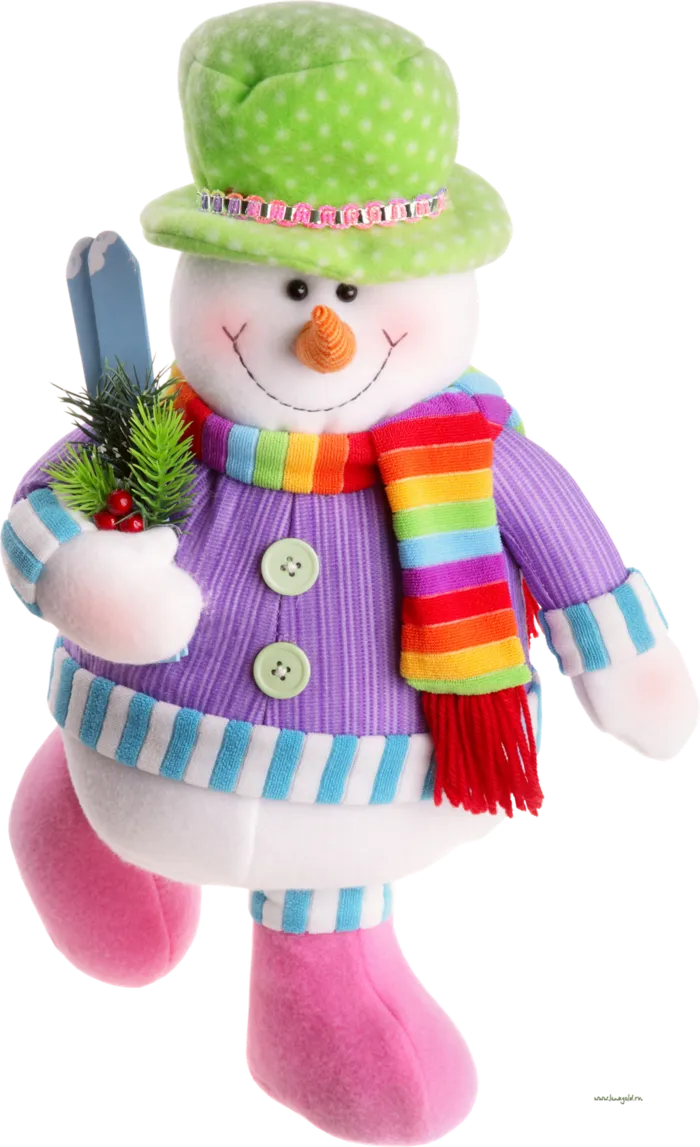 毛绒雪人卡通