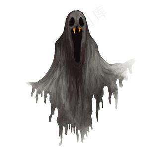 幽灵鬼怪万圣节恐怖插画免抠