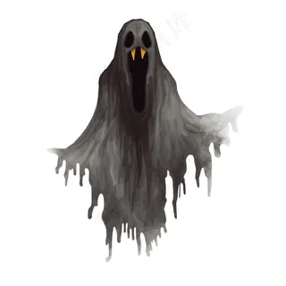幽灵鬼怪万圣节恐怖插画免抠
