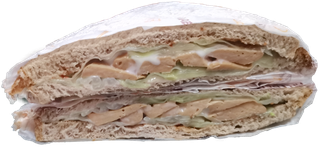 对切汉堡包好三明治未切开免抠实物实拍摄影元素素材