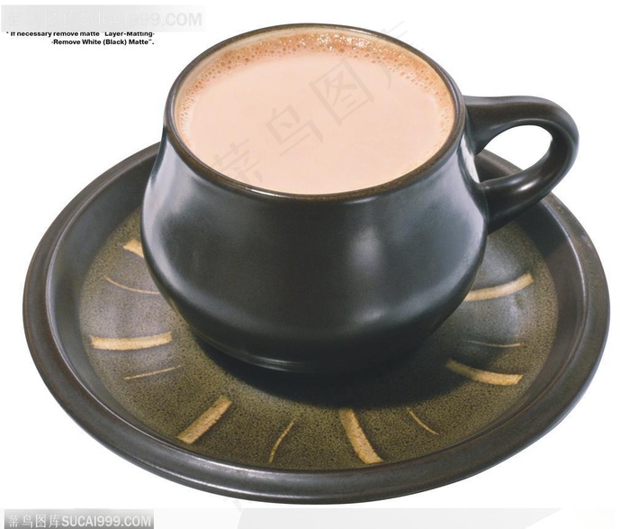 饮料特写-一杯黑色的咖啡