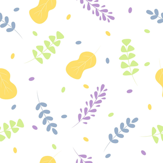 树叶可爱矢量背景