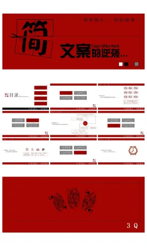 文案策划培训幻灯片模板