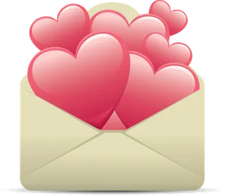 信封爱心卡通