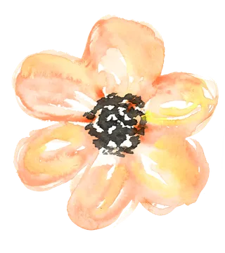 唯美森系手绘水彩花朵 免抠