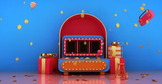 C4D电商场景模型渲染背景