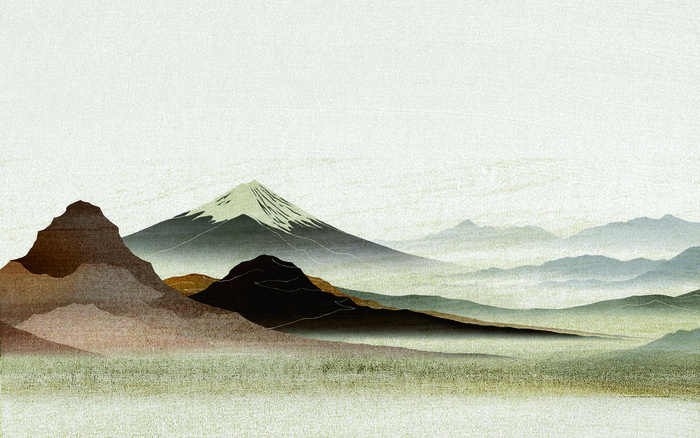 高清水墨山脉艺术装饰画