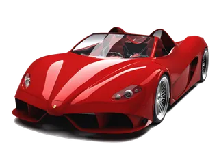 透明跑车素材小车汽车PNG免扣素材