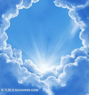 精美的蓝天白云天空景色 精美的蓝天白云天空景色