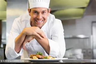 外国厨师个人写真高清图片