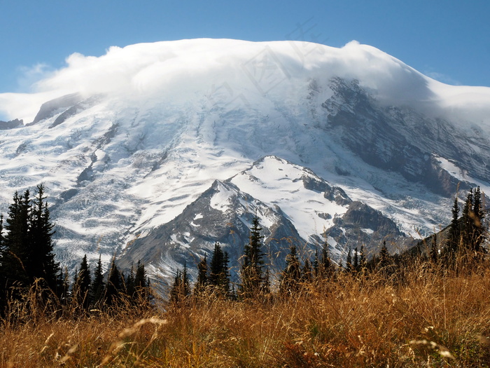 高清雪山美景图片