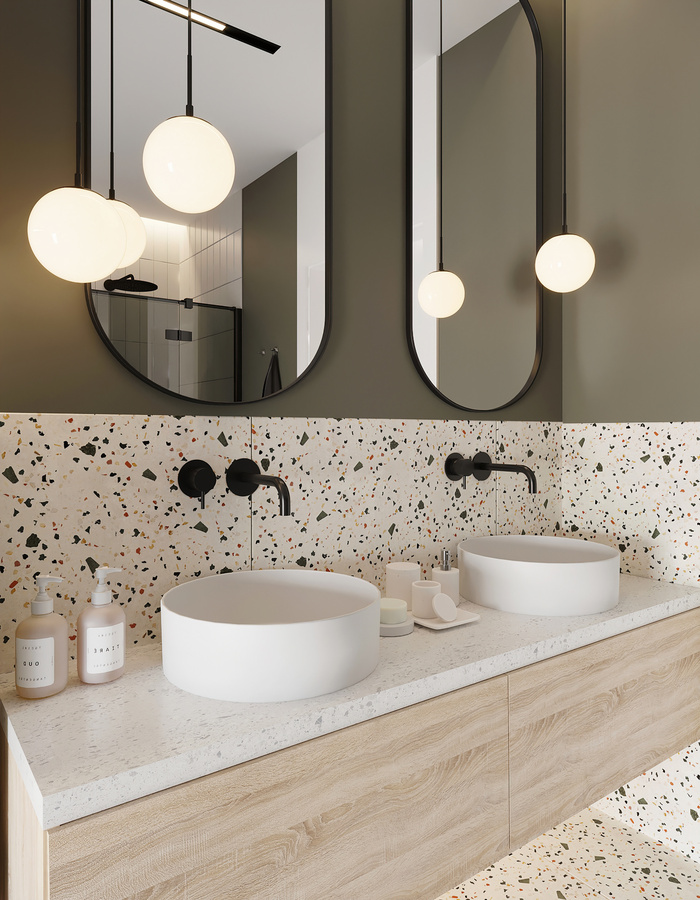 浴室现代简约风格特写场景近景(44)