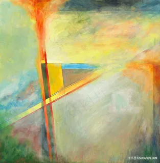 高清抽象几何艺术油画