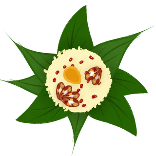 端午节粽子龙舟假日免扣元素