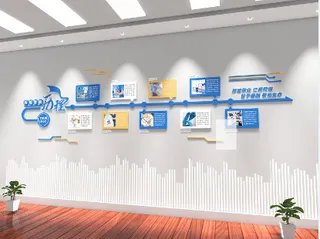 医院发展历程文化墙展馆展厅文化墙