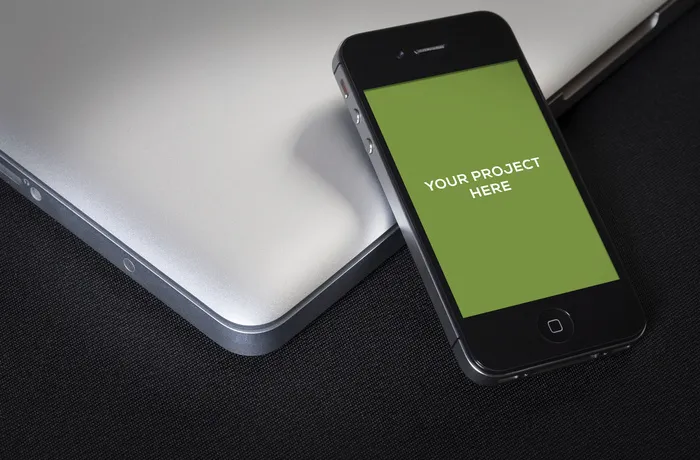 电脑和手机样机 展示样机 (12)psd模版下载