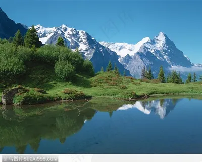 湖中山的倒影 湖中山的倒影