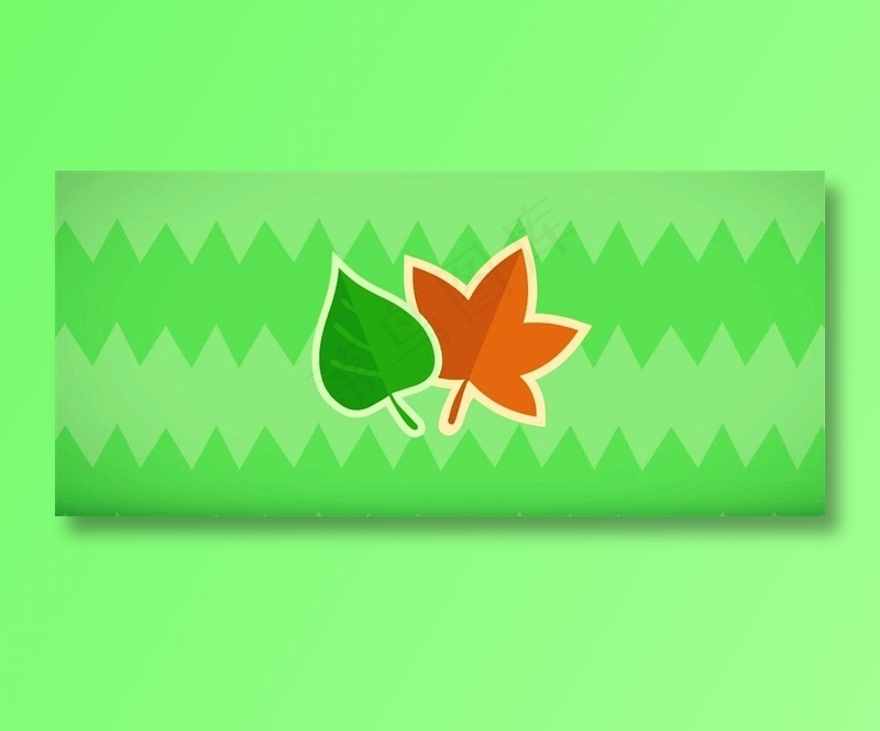 不同形状的叶子