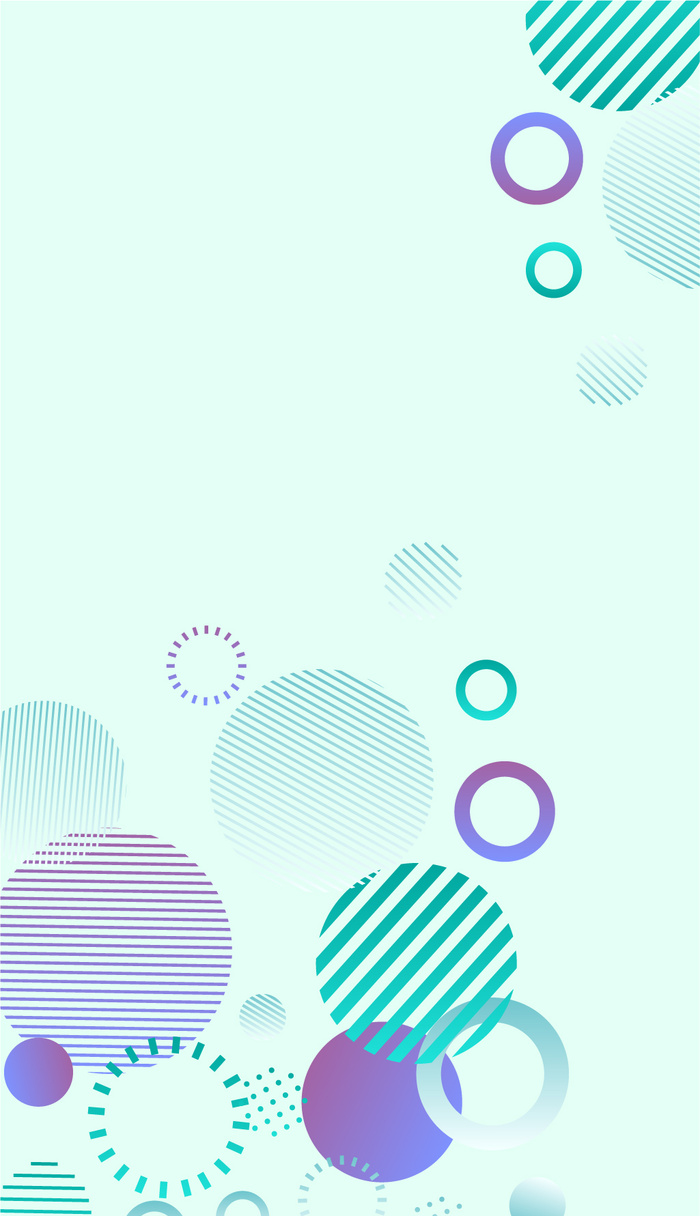 浅蓝色几何抽象扁平风海报背景