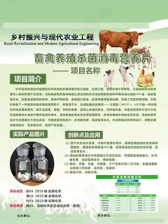 畜禽养殖杀菌消毒营养片-90x120cm 展板