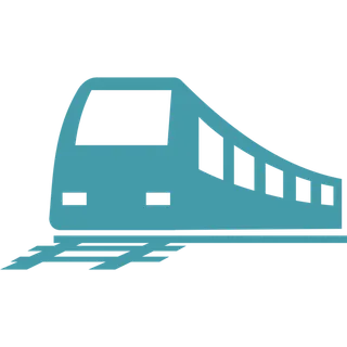 彩色火车头简笔画图标