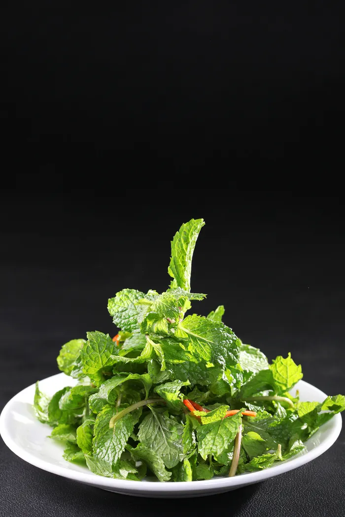 蒜汁食香菜 (1)