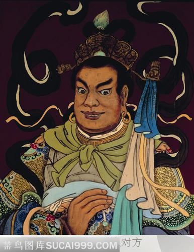 北方多闻天王年画