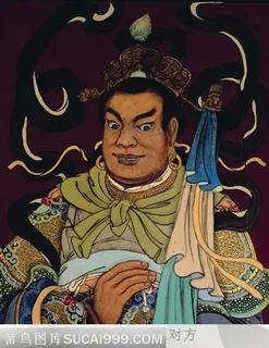 北方多闻天王年画 北方多闻天王年画