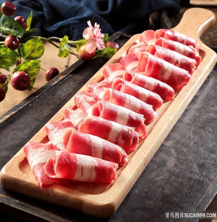 火锅涮菜精品肥牛图片