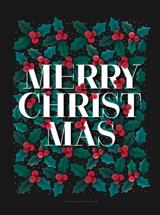 简约圣诞节海报