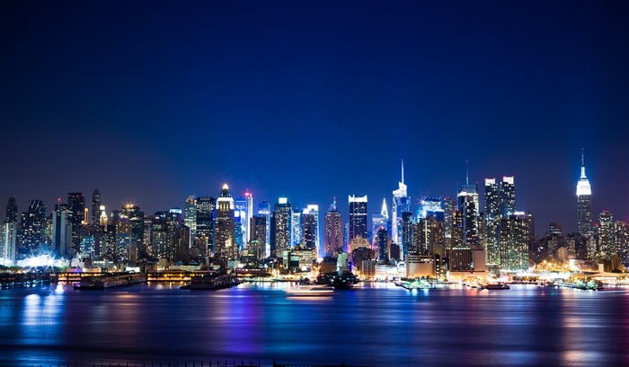 繁华大上海夜景图片
