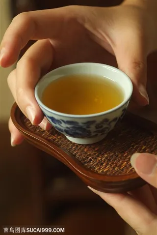 茶艺文化-手中端起的