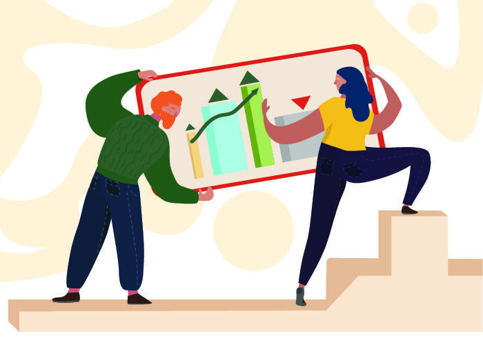 扁平化人物场景办公互联网等距ai矢量设计网页海报UI素材插画