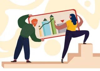 扁平化人物场景办公互联网等距ai矢量设计网页海报UI素材插画