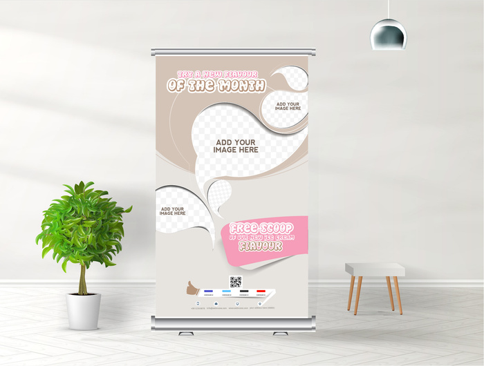 商务展架公司展架易拉宝矢量AI