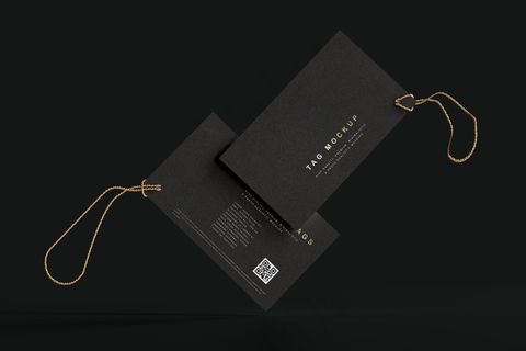 高端暗黑文具类文创VI样机模板