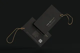 高端暗黑文具类文创VI样机模板