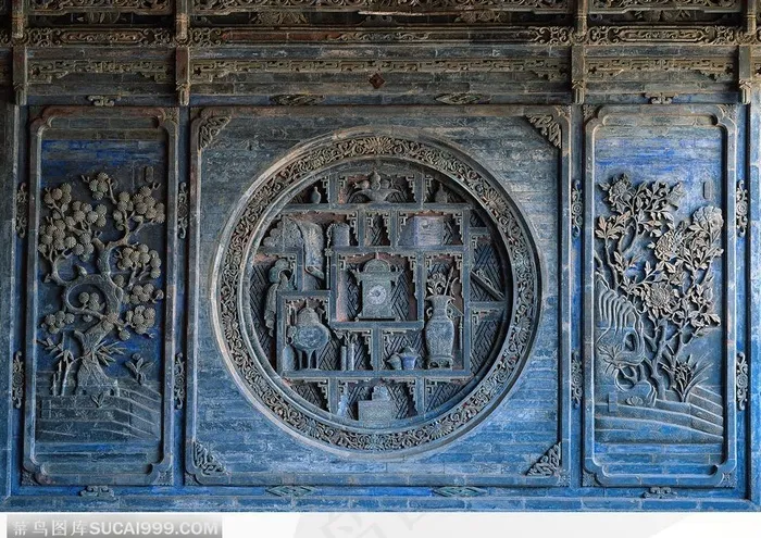 中国古代石雕建筑-精美的砖雕艺术