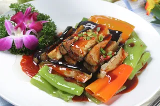 虎皮尖椒炒茄子 (4)