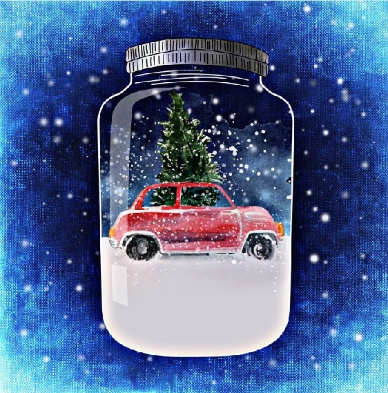 圣诞节冬天背景风景